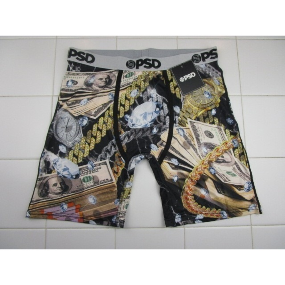 PSD Iced And Stacked Men's Size Large Underwear Boxer Briefs